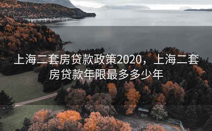上海二套房贷款政策2020，上海二套房贷款年限最多多少年  第1张
