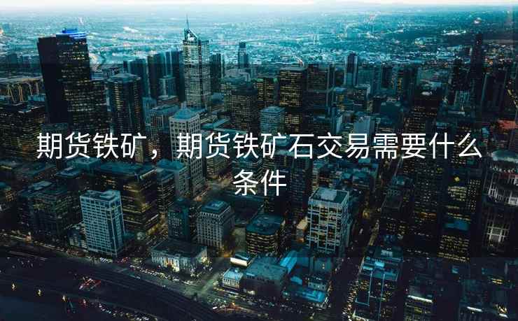 期货铁矿，期货铁矿石交易需要什么条件  第2张