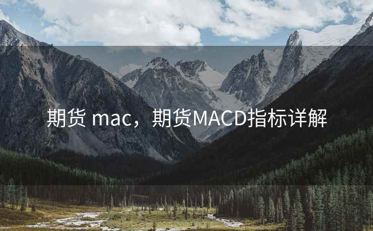 期货 mac,期货MACD指标详解