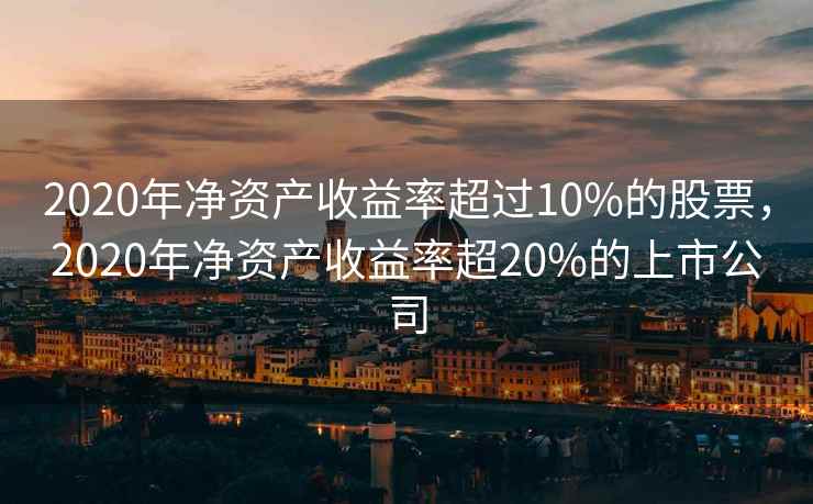 2020年净资产收益率超过10%的股票,2020年净资产收益率超20%的上市公司 第2张 2020年净资产收益率超过10%的股票,2020年净资产收益率超20%的上市公司 第2张