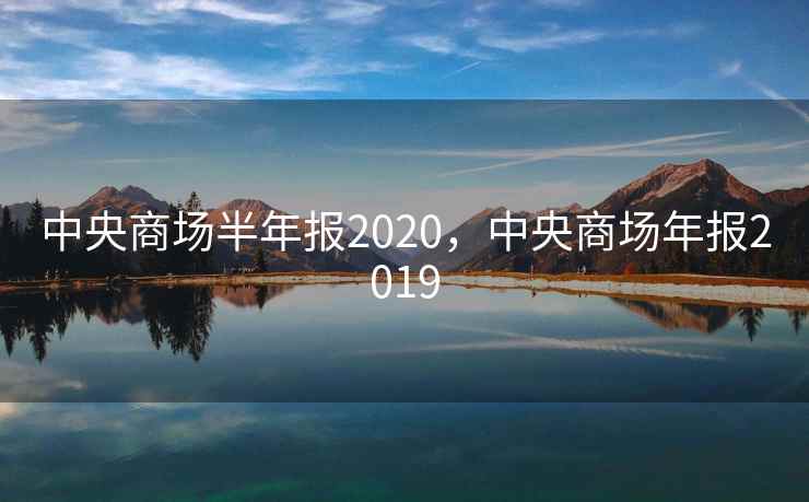 中央商场半年报2020，中央商场年报2019